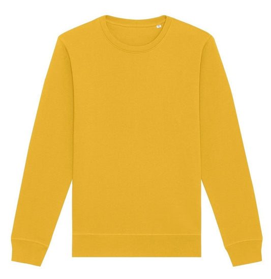 Embroidered Unisex Pet Pawtrait Yellow Organic Sweatshirt